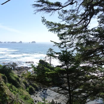 Shi Shi Beach - View from the trail before heading down the hill to the sandy beach! - Parks Near Me - Neah Bay, Washington