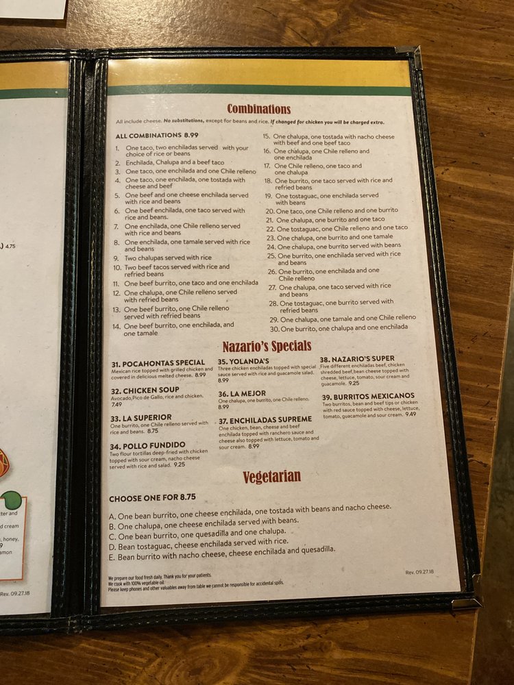 NAZARIO’S MEXICAN RESTAURANT 26 Photos & 32 Reviews 400 Saluda Dam