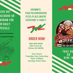 Grammys Pizza - New menu 10/1/26