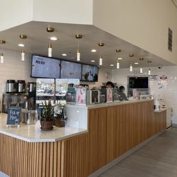 the inside of a coffee shop the inside of a coffee shop