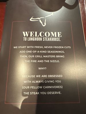 Menu photo 1 LongHorn Steakhouse Clearwater, FL
