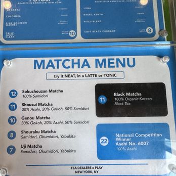 PLAY Coffee - Match menu - Coffee & Tea Near Me - Fullerton, California