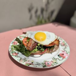 Knife & Fork Open Faced Egg Sandwich