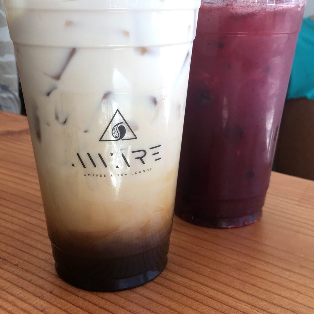 Aware Coffee - Mint Mojito Latte (where's the mint??) and Wildberry Spritzer - Coffee & Tea Near Me - Las Vegas, Nevada Aware Coffee - Mint Mojito Latte (where's the mint??) and Wildberry Spritzer - Coffee & Tea Near Me - Las Vegas, Nevada