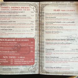 Le Gay Lussac - Menu