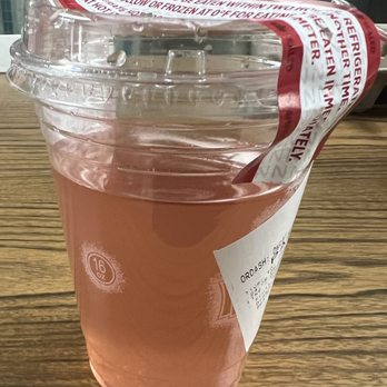 Sheetz - Dragon Fruit Lychee Regular "Iced" beverage. Notice there is no ice and they did not even fill the cup - Convenience Stores Near Me - Allentown, Pennsylvania