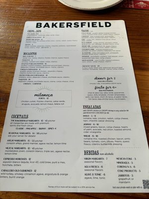 Menu photo 1 Bakersfield DET Detroit, MI