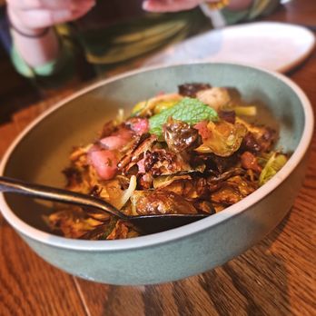 Boni and Mott - Brussels Sprouts. $12. Nice side dish especially with the strawberries - Mediterranean Near Me - New York, New York Boni and Mott - Brussels Sprouts. $12. Nice side dish especially with the strawberries - Mediterranean Near Me - New York, New York