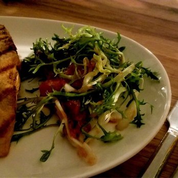Sirenetta Seafood & Raw Bar - Grilled salmon and Italian greens (SO GOOD!!!) best salmon - Seafood Near Me - Hoboken, New Jersey Sirenetta Seafood & Raw Bar - Grilled salmon and Italian greens (SO GOOD!!!) best salmon - Seafood Near Me - Hoboken, New Jersey