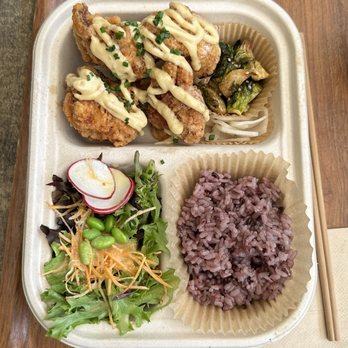 ACRE - Karaage (Japanese Fried Chicken) bento box - Breakfast & Brunch Near Me - Brooklyn, New York
