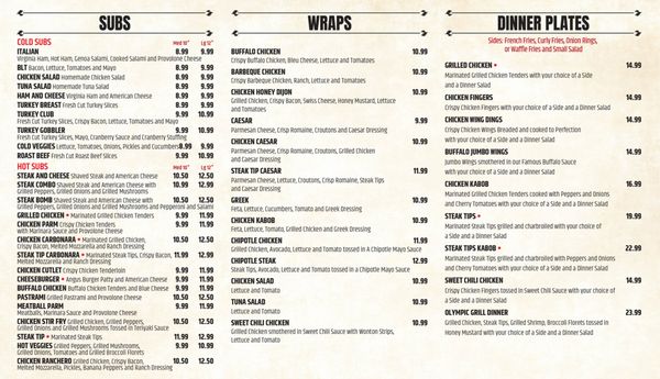 Menu photo 3 Olympic Pizza & Grill Weymouth Town, MA Menu photo 3 Olympic Pizza & Grill Weymouth Town, MA