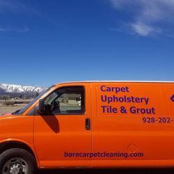 Bare Carpet Cleaning - The orange van!