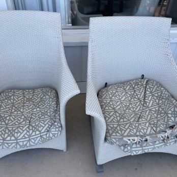 Hotel del Coronado, Curio Collection by Hilton - The patio furnishings in our room, the Ocean view Victorian Suite. - Coronado, CA