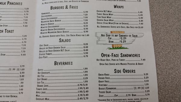 Menu photo 2 Country Cookin Diner Cocoa, FL
