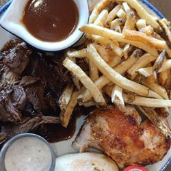 Swiss Chalet Rotisserie & Grill - Beef and chicken combo beef is tender and delicious