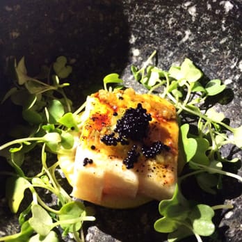KAI ZAN - Hamachi--there is maple wood smoke when the cover is opened! - Asian Fusion Near Me - Chicago, Illinois