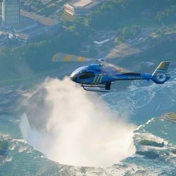 Flying above the Horseshoe Falls