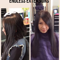 Shoulder length hair but we still manage to blend her 20" micro links.