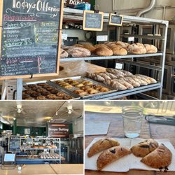 Bosque Baking Company - Look at all these delicious selections. Smells wonderful in the bakery. Kale-mushroom-Guyere and mixed berry empanadas for the win.