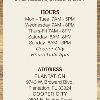 Ella Cafe - Incorrect hours. They close at 5pm the latest. - Coffee & Tea Near Me - Plantation, Florida