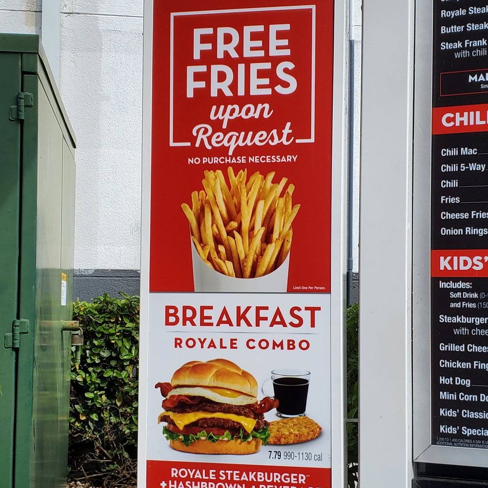 Free fries! Free fries!