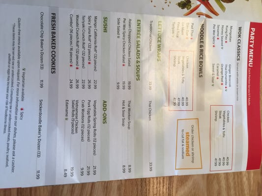 Menu photo 5 Pei Wei Asian Kitchen Rogers, AR Menu photo 5 Pei Wei Asian Kitchen Rogers, AR