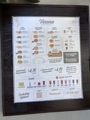 Menu photo 1 Vinoma Rohnert Park, CA Menu photo 1 Vinoma Rohnert Park, CA