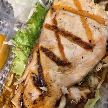 O' Sushi - Looks good, but dry & overcooked salmon teriyaki. - Sushi Bars Near Me - Newark, California
