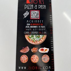 Zio Als Pizza and Pasta