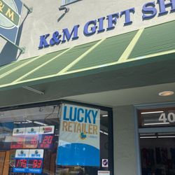 K and M Gift Shop - Store front. Lucky lotto!!
