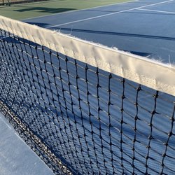 L.b. Houston Tennis Center - Nets falling apart.