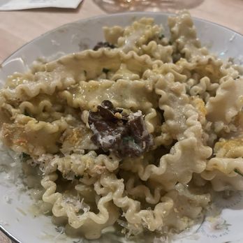 Goodtime Bar - Mafalde pasta with maitake mushrooms and scallion cream - Wine Bars Near Me - San Jose, California Goodtime Bar - Mafalde pasta with maitake mushrooms and scallion cream - Wine Bars Near Me - San Jose, California