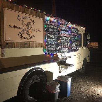 Geronimos Revenge - a food truck decorated with christmas lights - Food Trucks Near Me