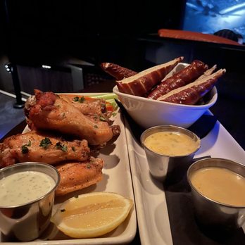 IPIC Fairview - Lemon pepper chicken wings and pretzels. - Cinema Near Me - Fairview, Texas