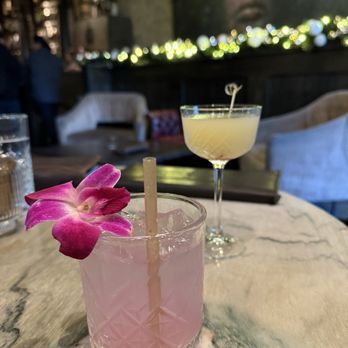 Lake Effect - Cocktail with lavender juice and my friend had the bees knees, small but delicious! - Cocktail Bars Near Me - Salt Lake City, Utah