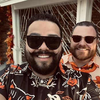 Screams Halloween Theme Park - My husband and I. Dressed for a theme. But not in costume. ‍ - Haunted Houses Near Me - Waxahachie, Texas