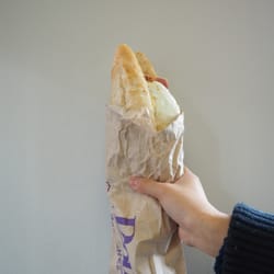 Dough - Fresh and hot Baguttes from Dough in a warm Spring day!