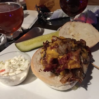 Dive Bar & Restaurant - "Mother-Loaded" burger with Goose Island Beers! - New American Near Me - West Haven, Connecticut