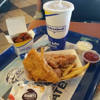 Long John Silver's | A&W - Good seafood. Slow service. Their $5 box meal (shown here with a side of clams) is a good deal. - Seafood Near Me - Charles Town, West Virginia Long John Silver's | A&W - Good seafood. Slow service. Their $5 box meal (shown here with a side of clams) is a good deal. - Seafood Near Me - Charles Town, West Virginia