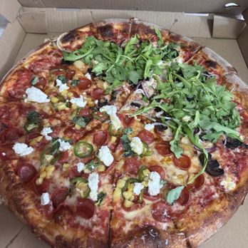 Miles Pizza Slice - Half veggie and half pepperoni - Pizza Near Me - El Cerrito, California