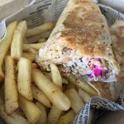 K'nafa - Tasteless Chicken Shawarma + Fries