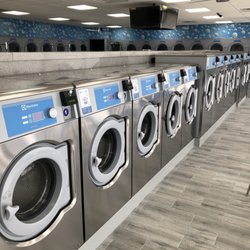 All new Electrolux high spin washers with 65# and 45# capacity.