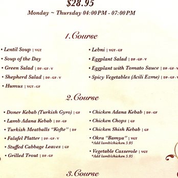 ABA Turkish Restaurant - Dinner Specials - Turkish Near Me - New York, New York