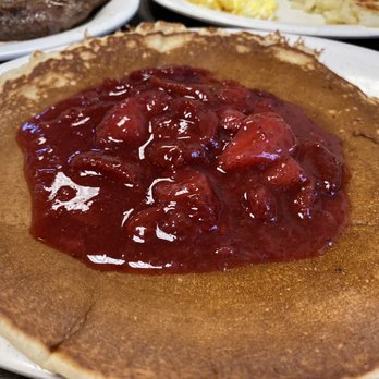 Frank's Grill - Pancake with strawberry - Diners Near Me - Houston, Texas