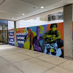 Thank You Front Line Workers Mural