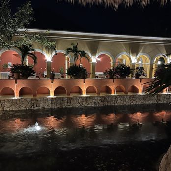 Valentin Imperial Maya - Outdoor dining area at Palentique Theater - Hotels Near Me - Playa del Carmen, ROO