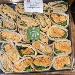 The Fresh Market - Buffalo chicken wraps, part of the tailgate deal.