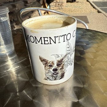 Maggies Lounge - Perfect Fall patio weather with Jax on my mug. - New American Near Me - Apache Junction, Arizona