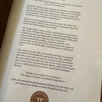 JT's Steakhouse - Love learning about their cattle ranch & fresh steaks! - Steakhouses Near Me - Ely, Nevada