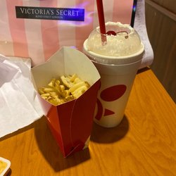 Chick-fil-A - Peach shake and waffle fries
